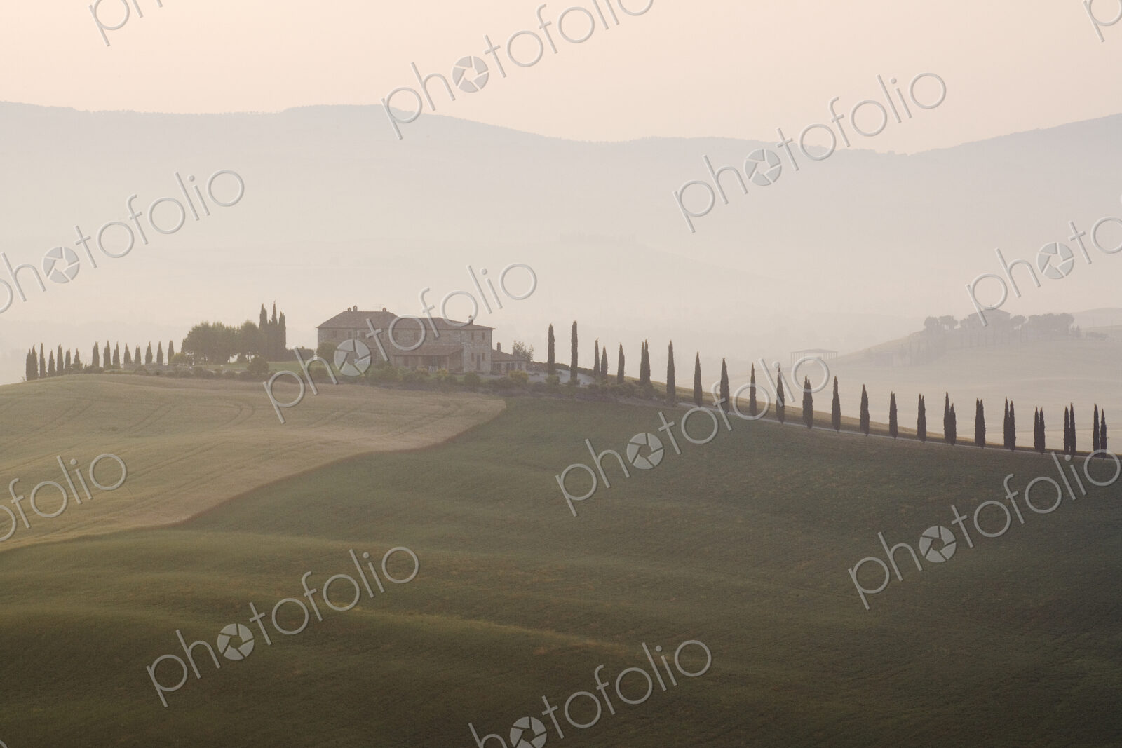 Tuscan Farmhouse at Dawn