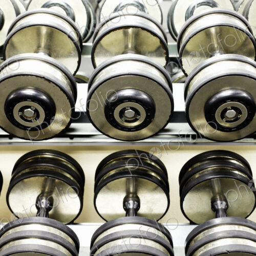 Two Rows of Dumbbells Two Rows of Dumbbells