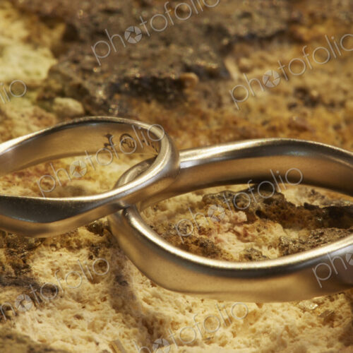 Two gold rings shaped, smooth and different sizes Jewellery. Two gold rings shaped, smooth and different sizes Jewellery.