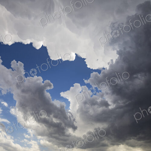 Under the Base of a Storm Looking up at the Edge of the Anvil