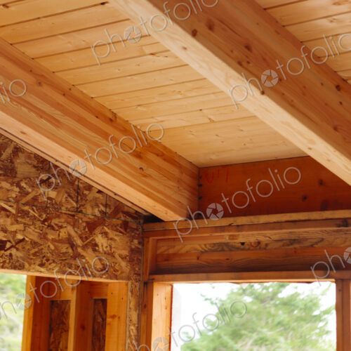 Unfinished home construction project, USA