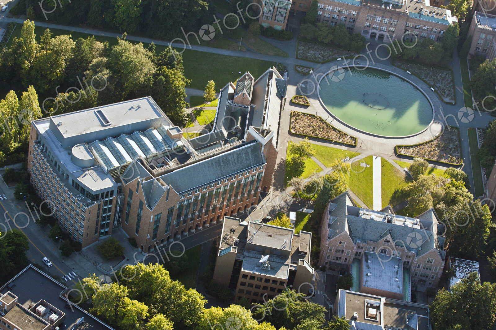University Campus from Above