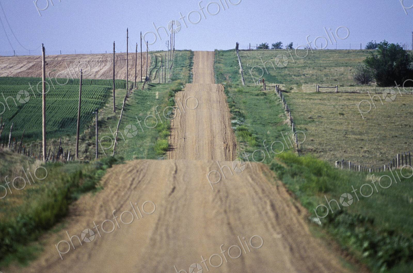 Unpaved Country Road in South Dakota