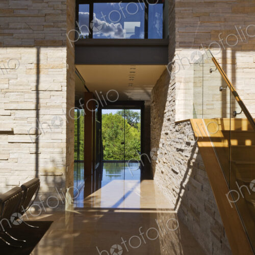 Upscale Living Room and Hallway Upscale Living Room and Hallway