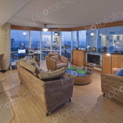 Upscale Living Room in High Rise Condo Upscale Living Room in High Rise Condo