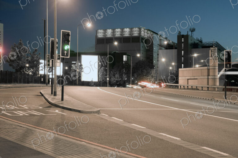 Urban London Street at Night