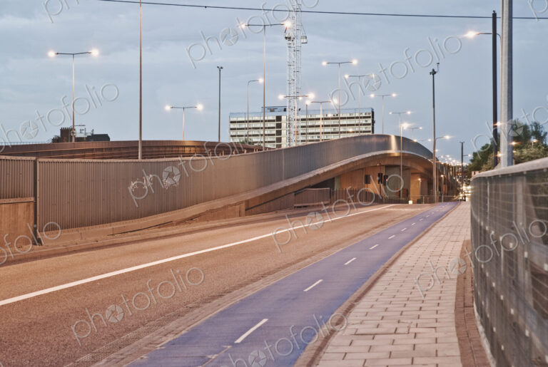 Urban Street at Twilight