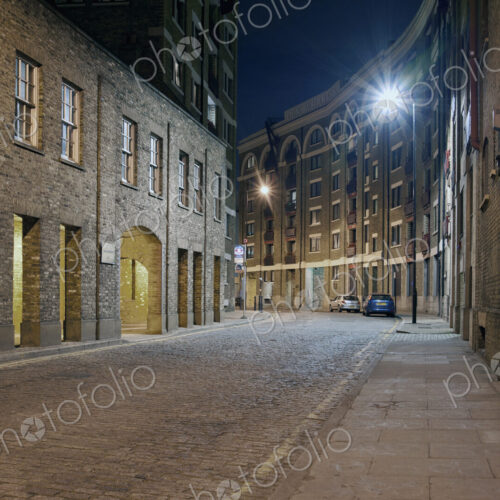Urban Street in the Docklands of London Urban Street in the Docklands of London