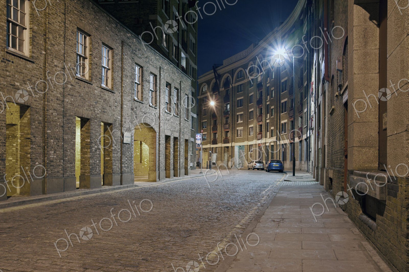 Urban Street in the Docklands of London