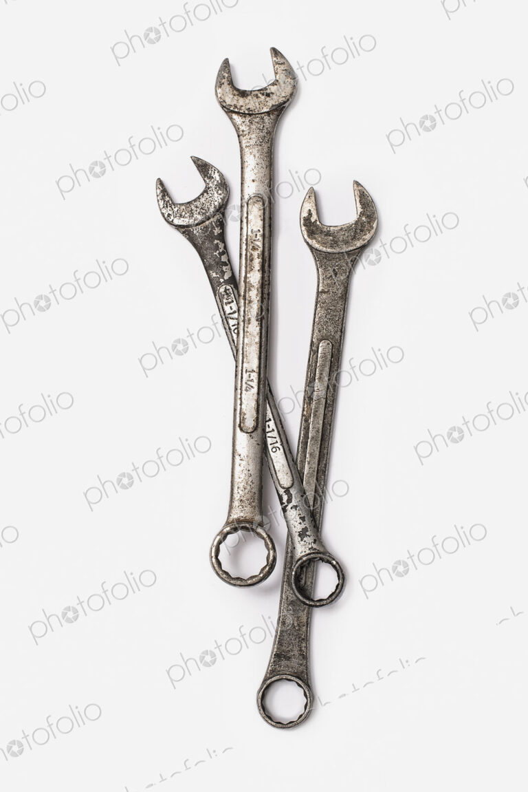Used Tools. Three spanners.