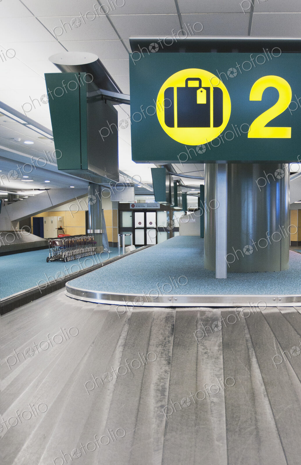 Vancouver Airport baggage claim area.