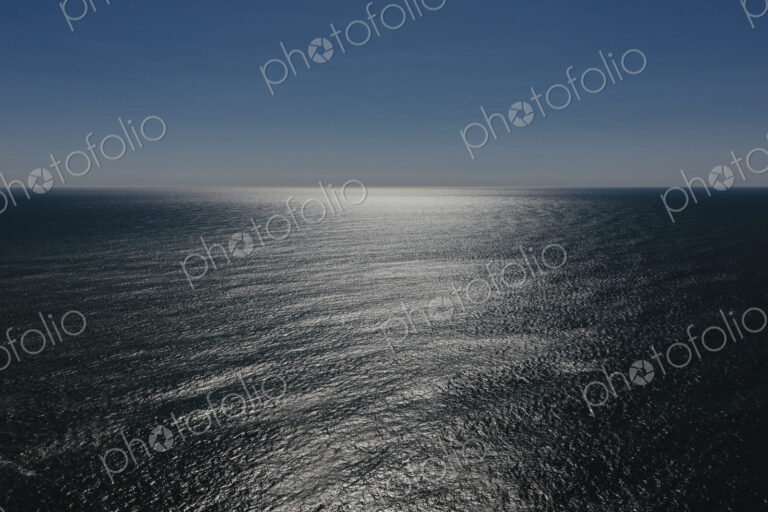 Vast ocean and sky at dusk
