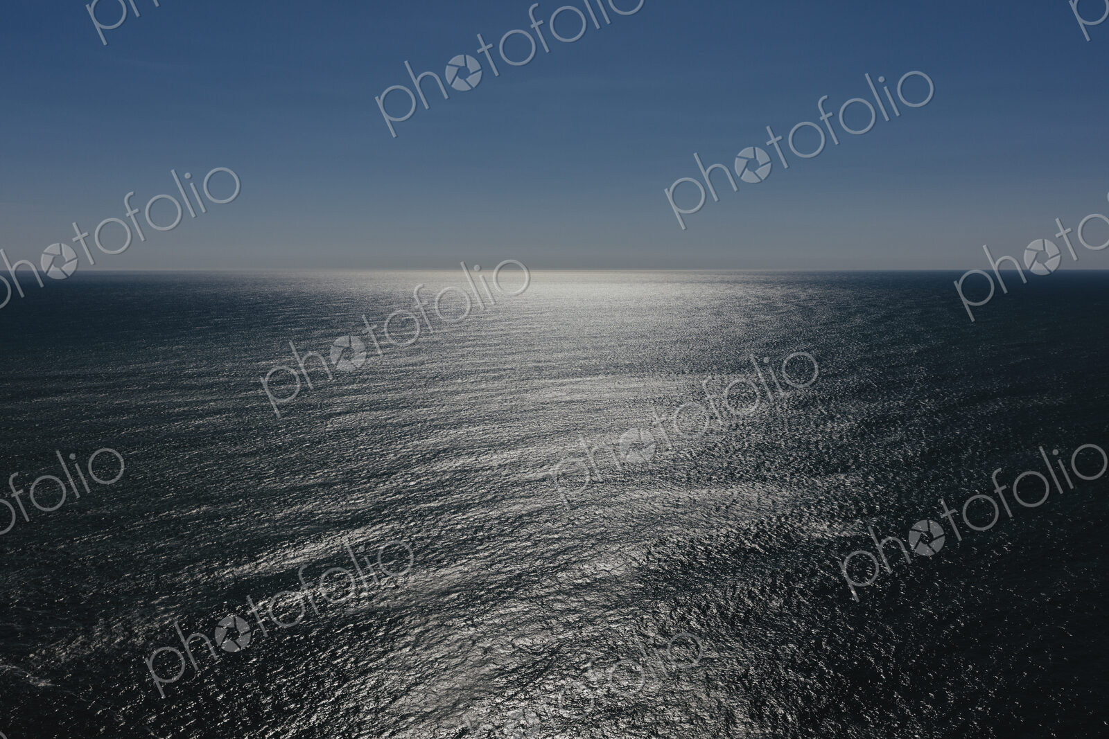 Vast ocean and sky at dusk