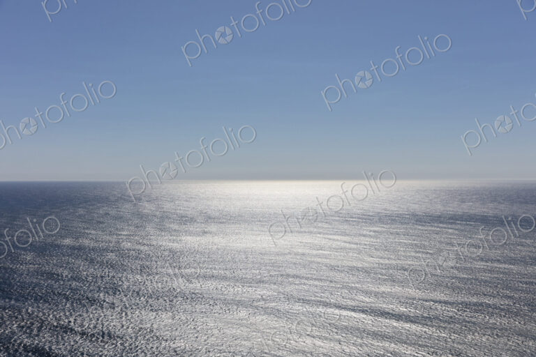 Vast ocean and sky at dusk