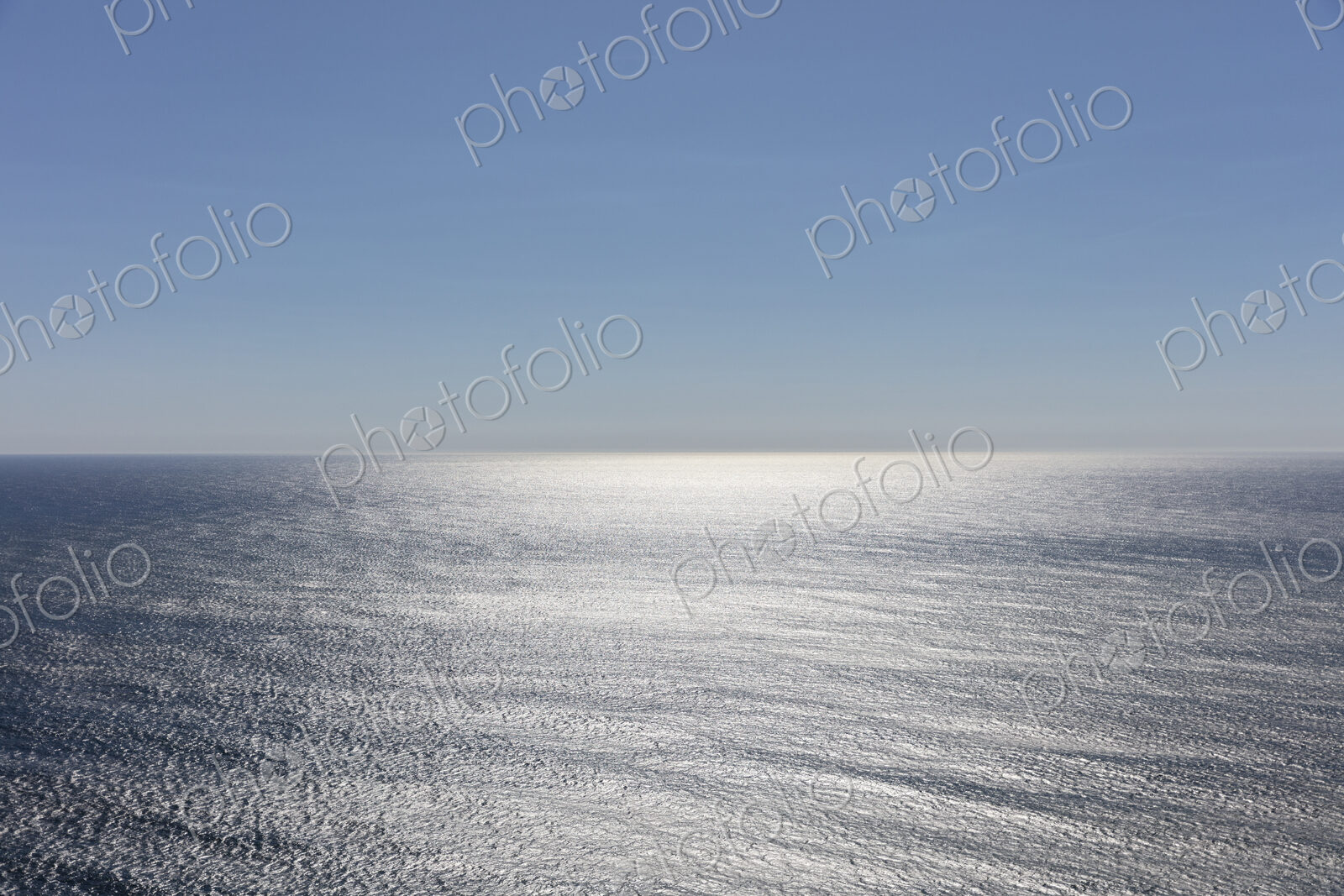Vast ocean and sky at dusk