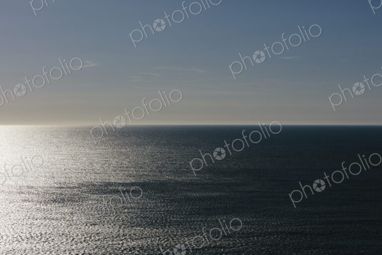 Vast ocean and sky at dusk
