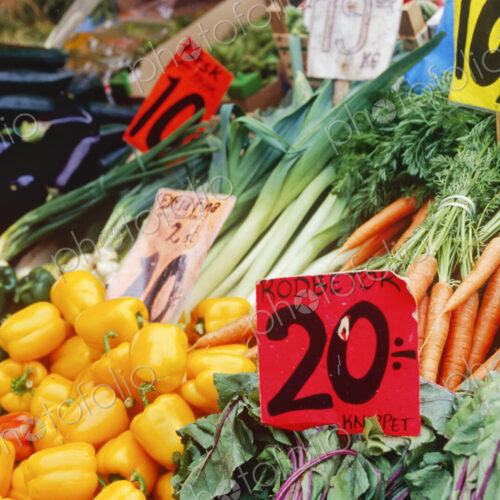 Vegetables at Market Stall Vegetables at Market Stall