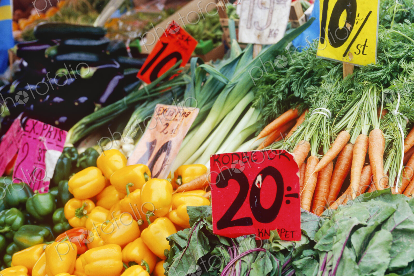 Vegetables at Market Stall