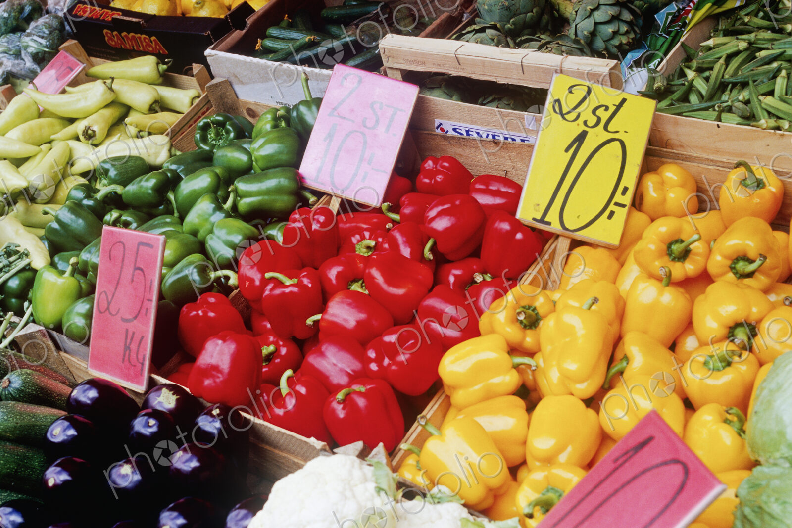 Vegetables at Market Stand