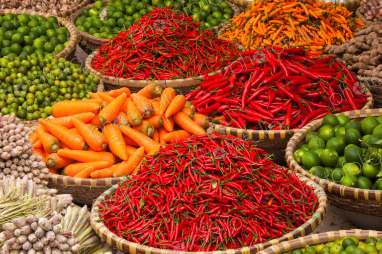 Vegetables at market, Hanoi, Vietnam