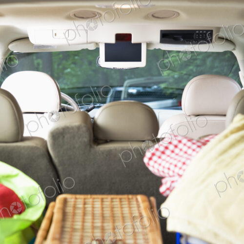 Vehicle Packed for Picnic