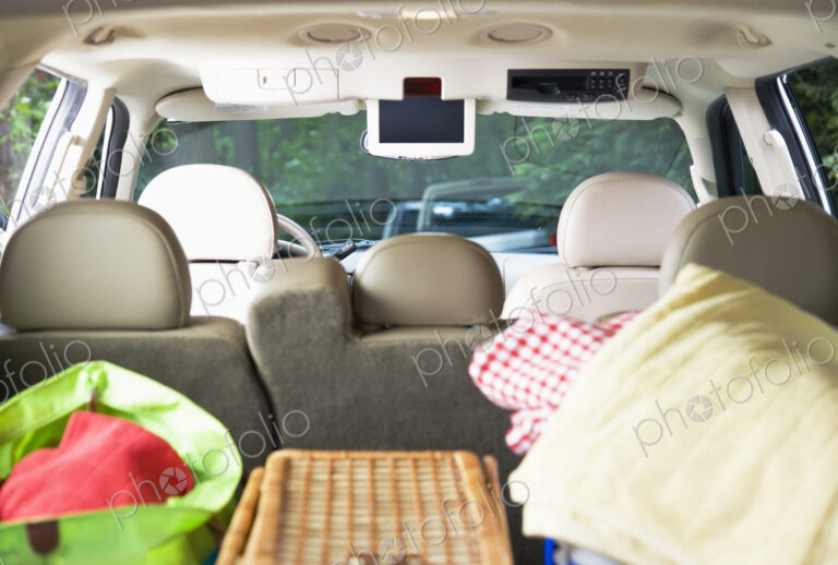 Vehicle Packed for Picnic