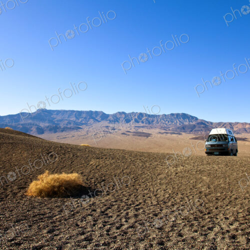 Vehicle in Desert Landscape
