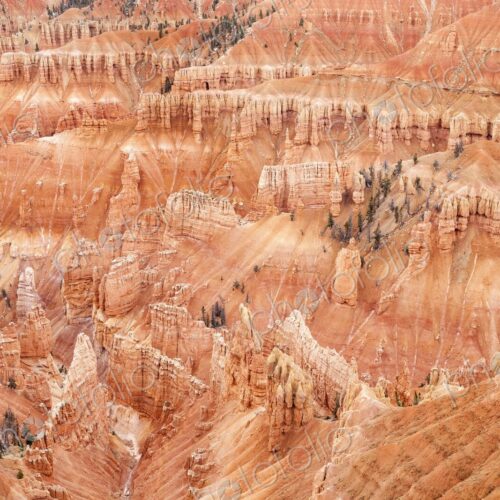 Vibrant red rock formations at Point Supreme, Cedar Breaks National Monument, view…