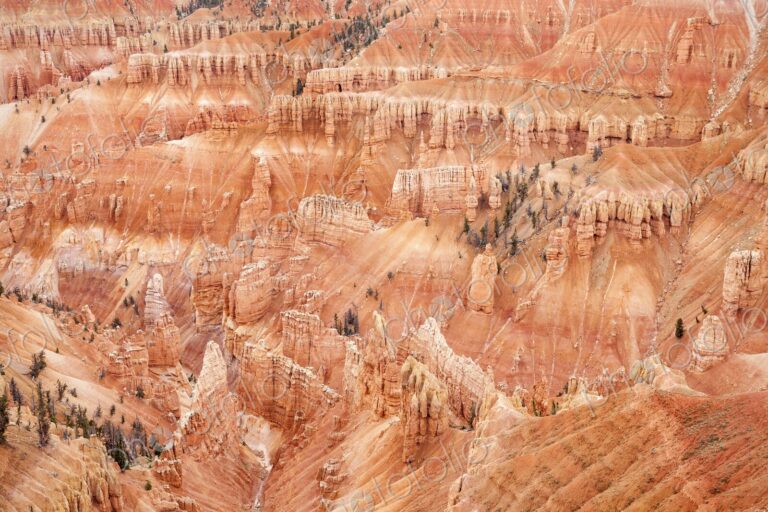 Vibrant red rock formations at Point Supreme, Cedar Breaks National Monument, view…
