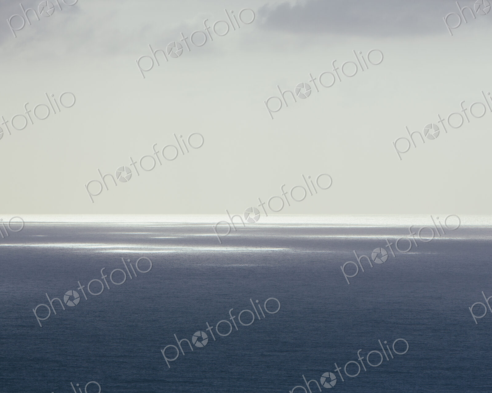 View across the Pacific ocean and a moody sky, at Manzanita in Oregon.