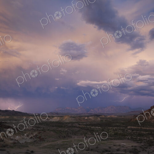 View across the landscape in Texas, a clearing storm, clouds in the sky. View across the landscape in Texas, a clearing storm, clouds in the sky.