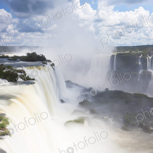 View along the Iguacu (Iguazu) Falls, Cataratta Foz do Iguacu, Parana, Iguazu National… View along the Iguacu (Iguazu) Falls, Cataratta Foz do Iguacu, Parana, Iguazu National…