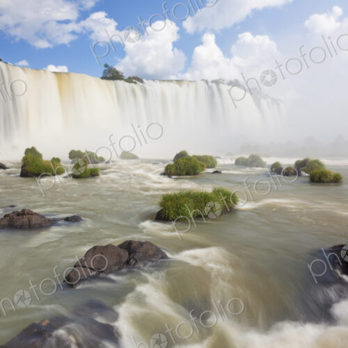 View along the Iguacu (Iguazu) Falls, Cataratta Foz do Iguacu, Parana, Iguazu National… View along the Iguacu (Iguazu) Falls, Cataratta Foz do Iguacu, Parana, Iguazu National…