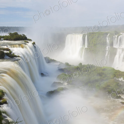 View along the Iguacu (Iguazu) Falls, Cataratta Foz do Iguacu, Parana, Iguazu National… View along the Iguacu (Iguazu) Falls, Cataratta Foz do Iguacu, Parana, Iguazu National…