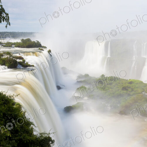 View along the Iguacu (Iguazu) Falls, Cataratta Foz do Iguacu, Parana, Iguazu National… View along the Iguacu (Iguazu) Falls, Cataratta Foz do Iguacu, Parana, Iguazu National…