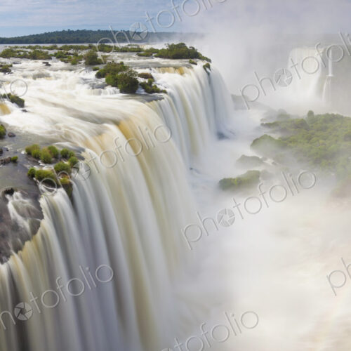 View along the Iguacu (Iguazu) Falls, Cataratta Foz do Iguacu, Parana, Iguazu National… View along the Iguacu (Iguazu) Falls, Cataratta Foz do Iguacu, Parana, Iguazu National…