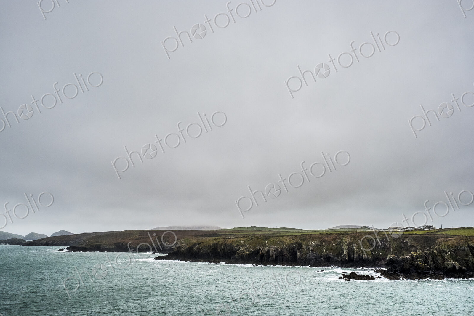 View along the coastline of Pembrokeshire National Park, Wales, UK.