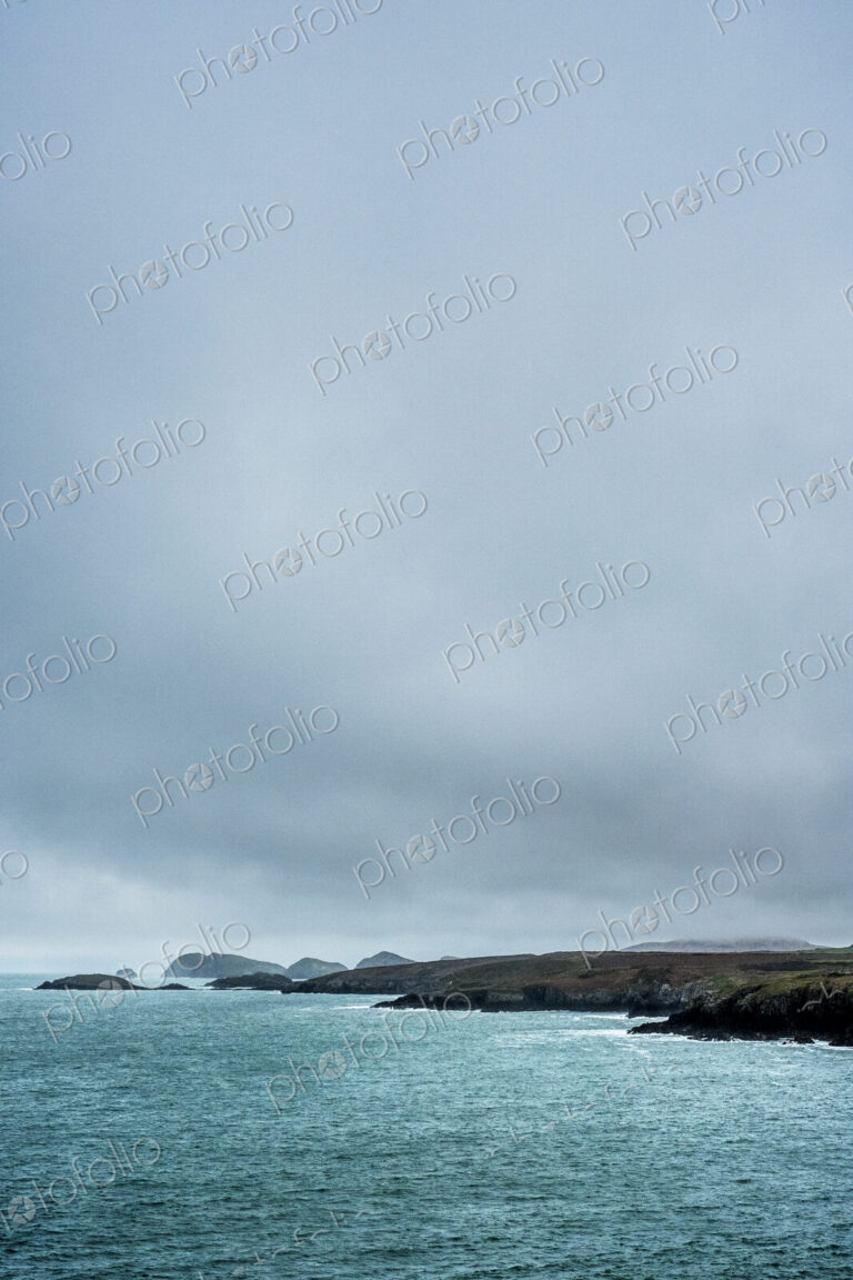 View along the coastline of Pembrokeshire National Park, Wales, UK.