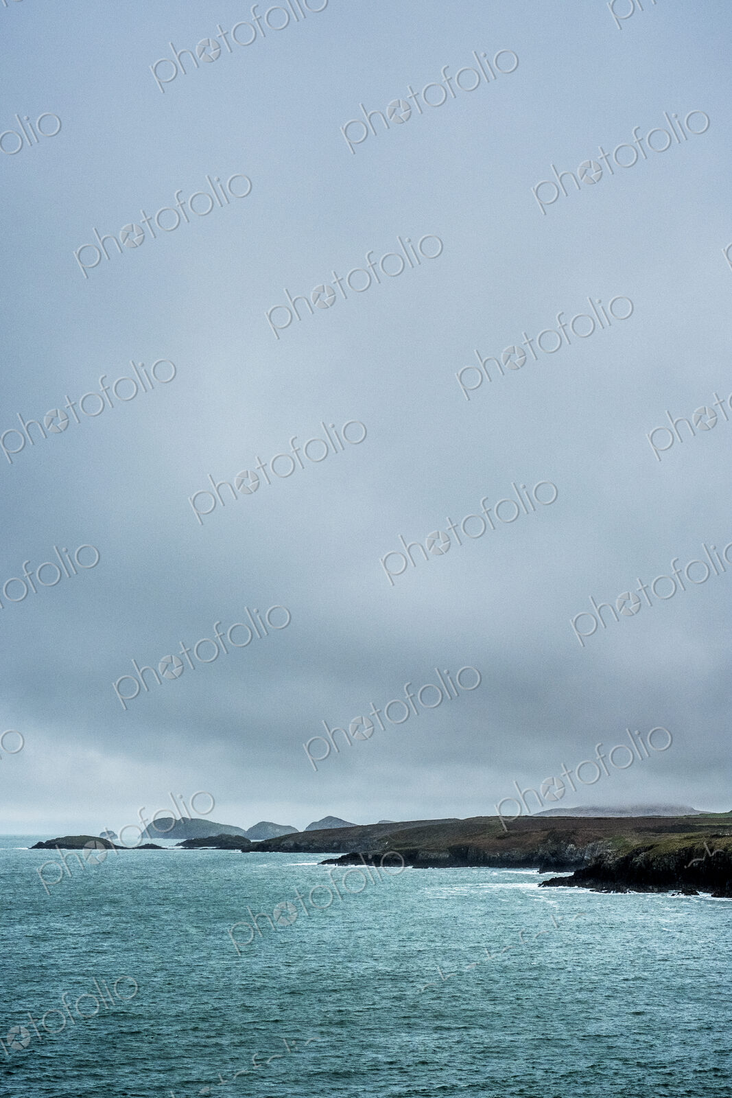 View along the coastline of Pembrokeshire National Park, Wales, UK.
