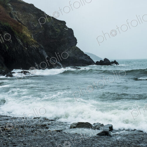 View along the rugged coastline of Pembrokeshire National Park, Wales, UK. View along the rugged coastline of Pembrokeshire National Park, Wales, UK.