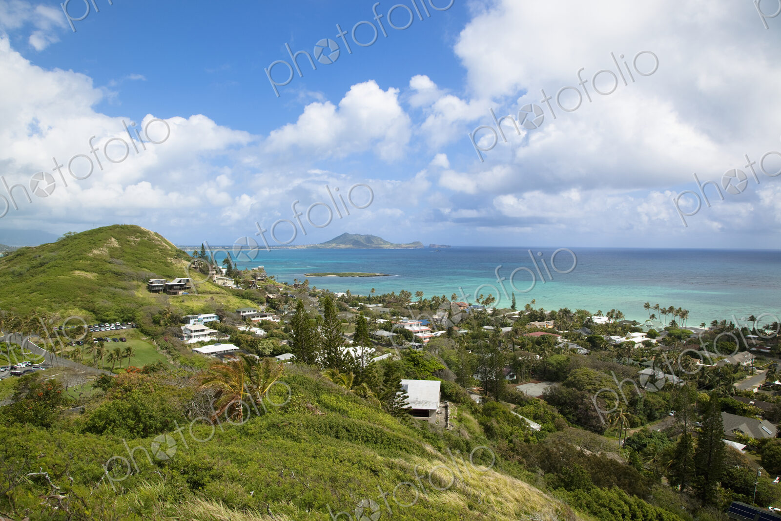 View of Kailua, O’ahu, Hawaii