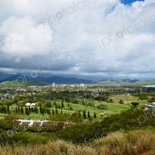 View of Kailua, O'ahu, Hawaii View of Kailua, O'ahu, Hawaii