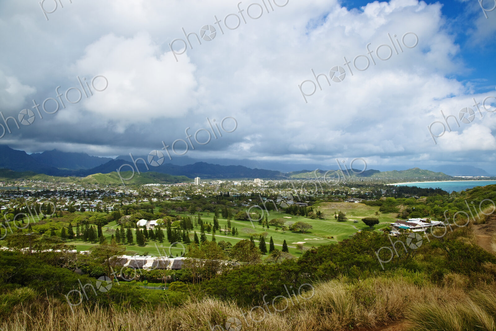 View of Kailua, O’ahu, Hawaii