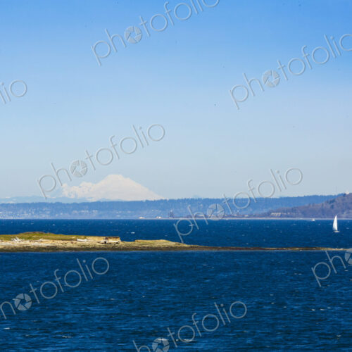 View of Mount Baker from Resoration Point on the Southeast corner of Bainbridge… View of Mount Baker from Resoration Point on the Southeast corner of Bainbridge…