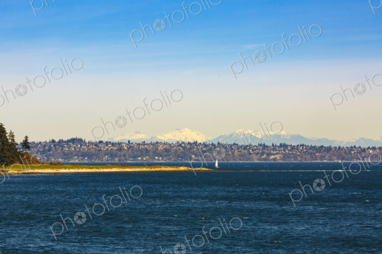 View of Mount Baker from Resoration Point on the Southeast corner of Bainbridge…
