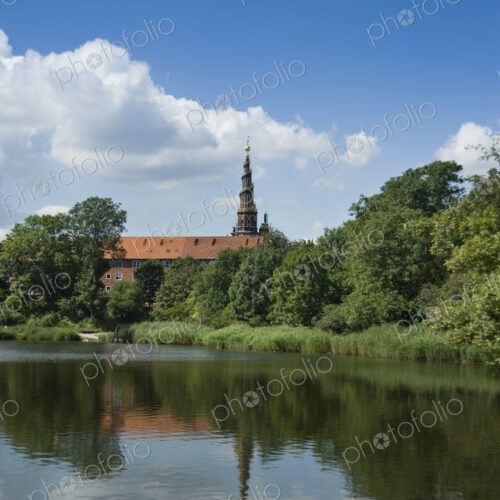 View of church across lake View of church across lake