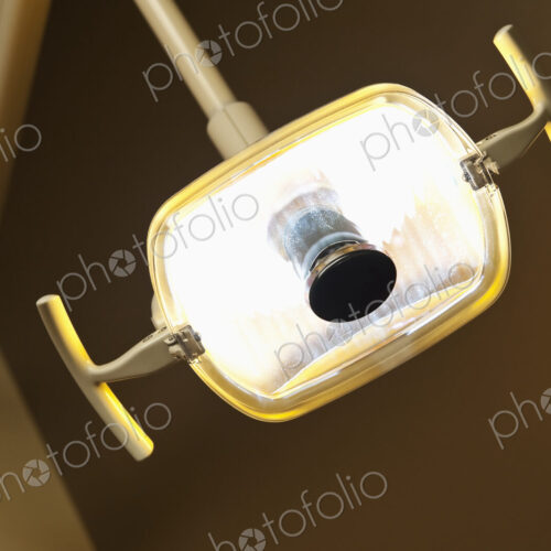 View of dentist light with handles. View of dentist light with handles.