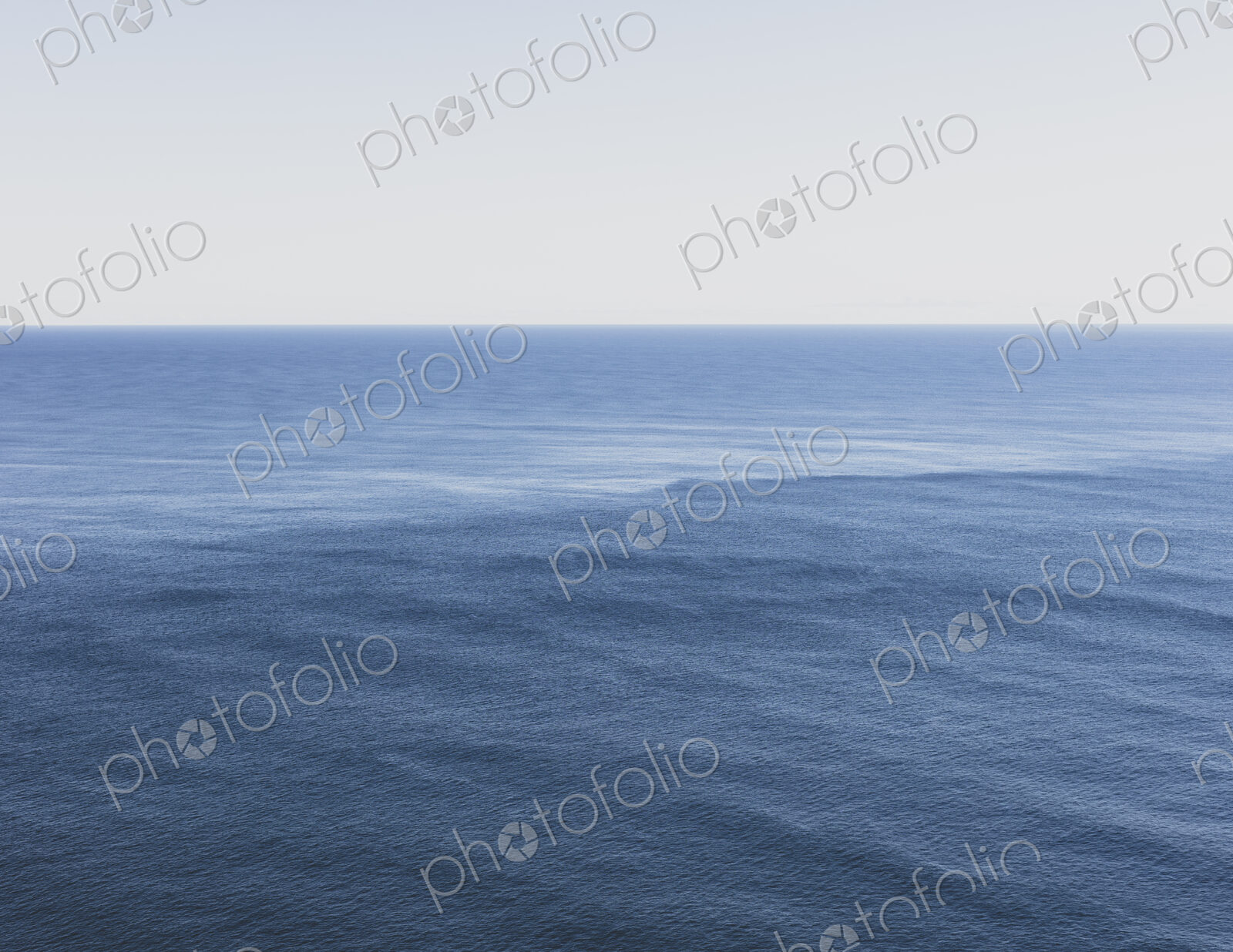 View of expansive ocean, horizon and sky at dusk, northern Oregon coast