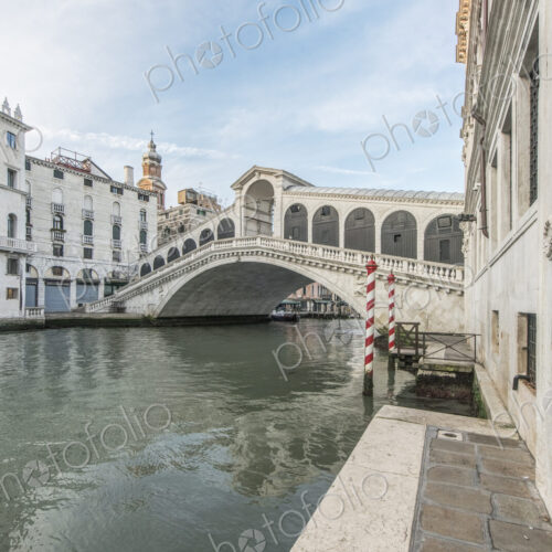 View of the Rialto Bridge over the Grand Canal, Venice, Italy. View of the Rialto Bridge over the Grand Canal, Venice, Italy.