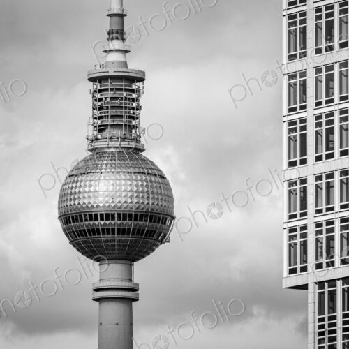 View of the TV Tower in Berlin, Germany. View of the TV Tower in Berlin, Germany.